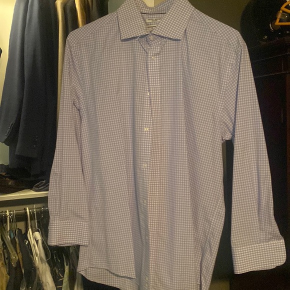 Purple Plaid Jos A Bank Button Down. - Picture 1 of 1